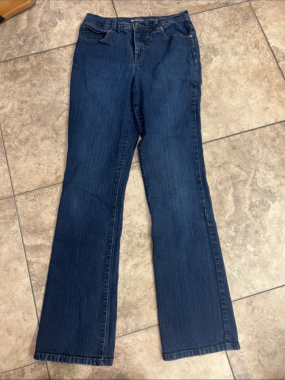 Style & Co. Dark Blue Flare Jeans - Classic Five-Pocket